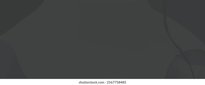 Dark gray abstract background, background with smooth, flowing shapes. Background has a modern, muted gray color scheme and soft texture. Abstract graphic shape minimal background vector