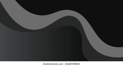Plantilla borrosa abstracta gris oscuro. Una elegante ilustración brillante con degradado. El patrón texturizado se puede utilizar para el fondo.