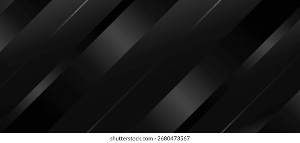 Fundo geométrico abstrato cinza escuro com listras diagonais