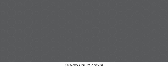 Patrón geométrico Abstractas gris oscuro con contornos de círculo sutil