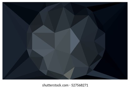 Dark Gray abstract textured polygonal background. Vector blurry triangle design. Pattern can be used for background.
