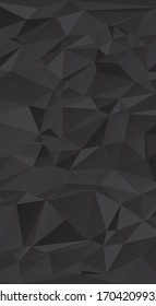 Dunkelgraue abstrakte Dreiecke malen Hintergrund. Modernes Design für die Vektorillustration mobiler Anwendungen