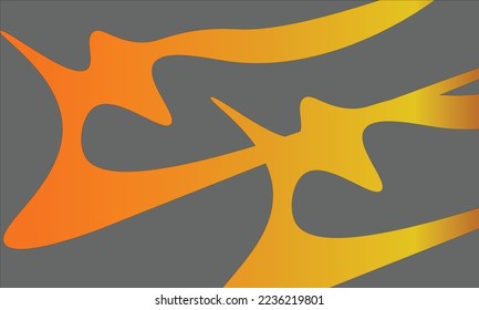 dark gray background combined with yellow and orange