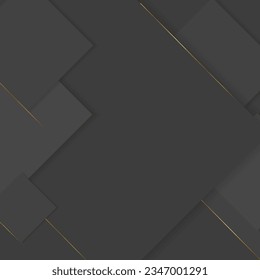 Fondo gris oscuro con líneas doradas. 