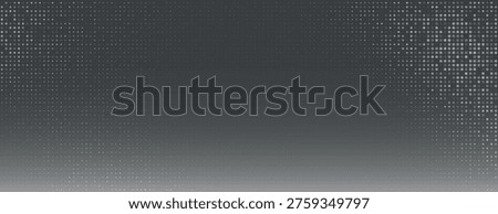 Dark gray background with a gradient and dotted texture. The background features a modern, sleek gray design with subtle dots. Gradient patterned background vector. Gray background.