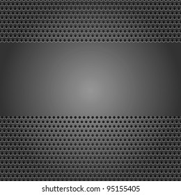 Dark gray background perforated sheet