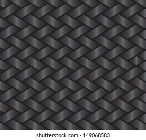 Dark Gray Background Showing A Ribbon Or Basket Style Weave