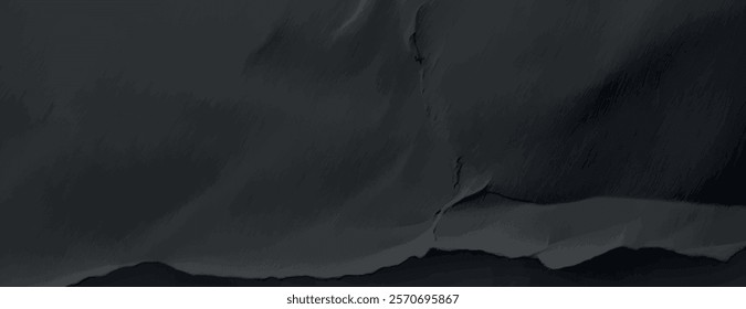 Dark gray background with a textured, smooth surface. The background features a gray, abstract design with subtle gradients. Gradient patterned background vector. Black background.