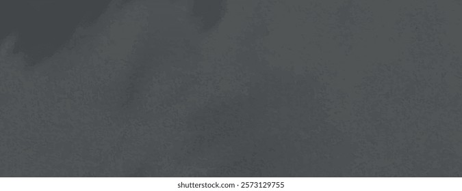 Dark gray background with watercolor textured, smoky style. The background features a soft, blended gray color. Ideal for moody, artistic backgrounds. Minimal watercolor texture background vector