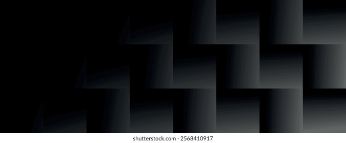 Dark gray background with a woven texture. The background features a gradient effect with shades of gray, creating a sleek, modern look. Geometric gradient background vector. Black background.