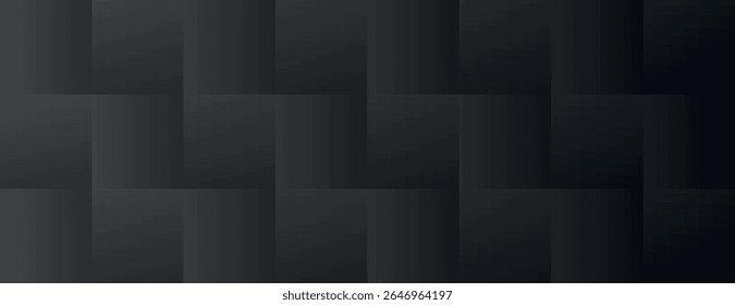 Fundo cinza escuro com uma textura tecida. O fundo apresenta um sutil padrão cinza, criando uma aparência moderna e elegante. Vetor de plano de fundo de padrão quadrado. Fundo cinza.