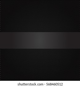 Dark gray banner on circle mesh design luxury modern vector illustration.