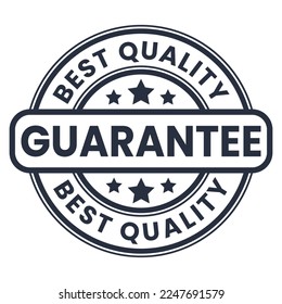 Dark Gray Best Quality, Guarantee stamp seal vector illustration