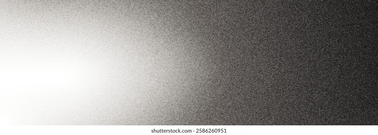 Dark gray black grainy background noise texture monochrome gradient for web banner header poster