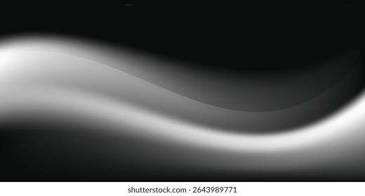 Dark gray to black grainy background with noise texture and monochrome gradient. vector illustration eps10