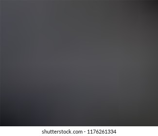 Dark gray blurring abstract solid black background. Vector illustration.