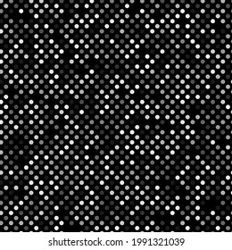 Dark gray dotted, dots, circles pattern, background (Geometry is seamlessly repeatable)