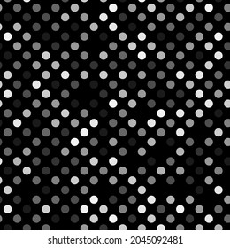Dark gray dotted, dots, circles pattern, background (Geometry is seamlessly repeatable)