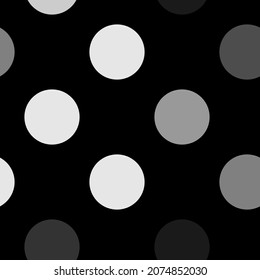 Dunkelgraue Punkte, Punkte, Kreismuster, Hintergrund (Geometrie ist nahtlos wiederholbar)