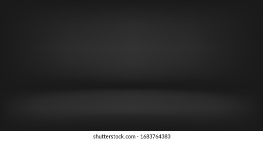 dark gray empty room studio gradient used for black background and display your product, dark background.