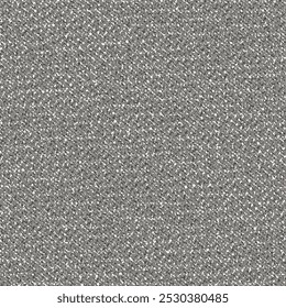 Dark gray fabric with white and black specks. The old fashion. Tweed pattern. Flecked cloth texture. Abstract vector seamless.