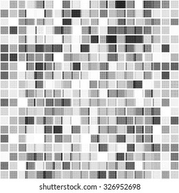 Dark gray fishnet cloth material fragment as a texture background.