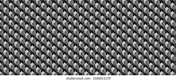 Fondo geométrico oscuro de la cuadrícula. Patrón con cuadrados. Textura vectorial abstracta oscura moderna.