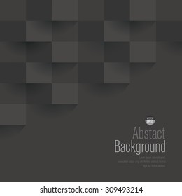 Dark gray geometric texture. Vector background. Can be used in cover design, book design, website background, CD cover or advertising.