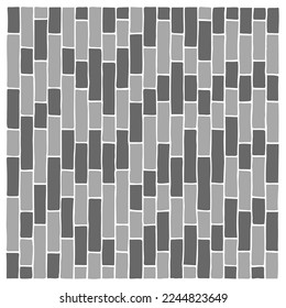 Dark gray and light gray vertical stripes as background, texture, pattern. Freehand drawing. Doodle. Hand Drawn. 