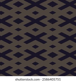Dark Gray and Navy Geometric Seamless Pattern
