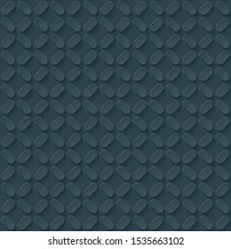 Dark gray paper with 3D effect. Abstract seamless pattern. Vector EPS10.