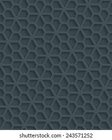 Dark gray perforated paper with cut out effect. Vector EPS10. See others in a Perforated Paper Set.