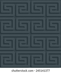 Papel gris oscuro perforado con efecto de corte. EPS10 vectores. Ver otros en Mi juego de papel perfecto.