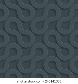 Dark gray perforated paper with cut out effect. Vector EPS10. See others in My Perforated Paper Set.