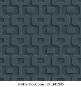 Dark gray perforated paper with cut out effect. Vector EPS10. See others in My Perforated Paper Set.