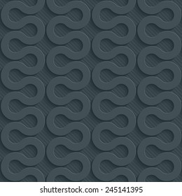 Dark gray perforated paper with cut out effect. Vector EPS10. See others in My Perforated Paper Set.
