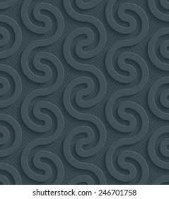 Dark gray perforated paper with cut out effect. Vector EPS10. See others in My Perforated Paper Set.