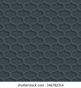 Dark gray perforated paper with cut out effect. Vector EPS10. See others in My Perforated Paper Set.
