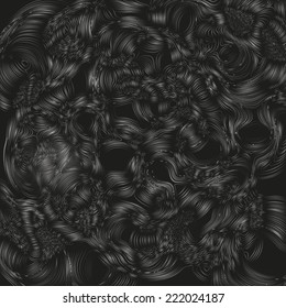 Dark gray permanent wave texture