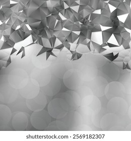 Dark Gray Polygon Triangle Background