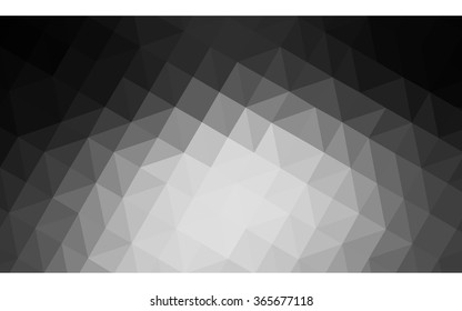 Dark gray polygonal illustration, which consist of triangles. Geometric background in Origami style with gradient. Triangular design for your business.