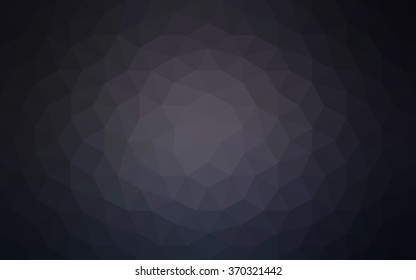 Dark gray polygonal illustration, which consist of triangles. Geometric background in Origami style with gradient. Triangular design for your business.