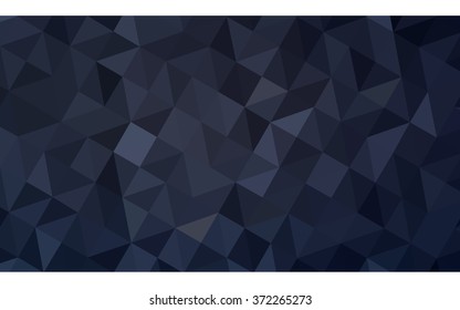 Dark gray polygonal illustration, which consist of triangles. Geometric background in Origami style with gradient. Triangular design for your business.