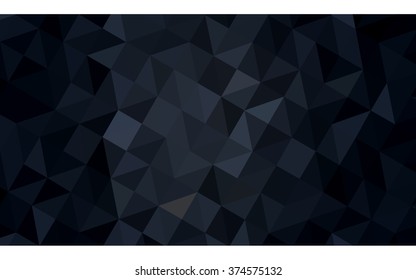 Dark gray polygonal illustration, which consist of triangles. Geometric background in Origami style with gradient. Triangular design for your business.
