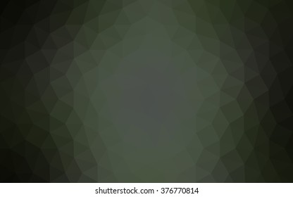 Dark gray polygonal illustration, which consist of triangles. Geometric background in Origami style with gradient. Triangular design for your business.