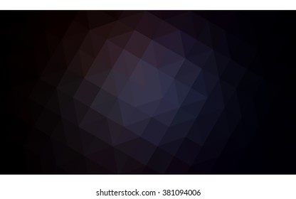 Dark gray polygonal illustration, which consist of triangles. Geometric background in Origami style with gradient. Triangular design for your business.