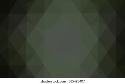 Dark gray polygonal illustration, which consist of triangles. Geometric background in Origami style with gradient. Triangular design for your business.