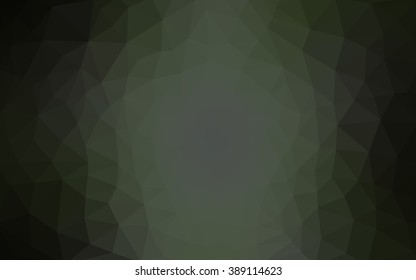 Dark gray polygonal illustration, which consist of triangles. Geometric background in Origami style with gradient. Triangular design for your business.