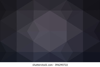 Dark gray polygonal illustration, which consist of triangles. Geometric background in Origami style with gradient. Triangular design for your business.