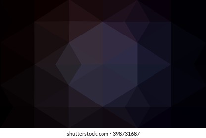 Dark gray polygonal illustration, which consist of triangles. Geometric background in Origami style with gradient. Triangular design for your business.